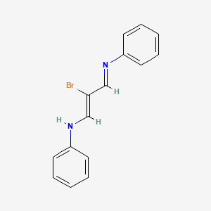 molecular formula C15H13BrN2 B14158191 N,N'-[(1Z,3E)-2-bromoprop-1-en-1-yl-3-ylidene]dianiline CAS No. 1252257-86-5