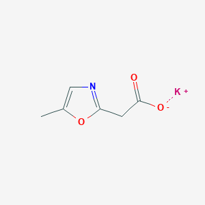 molecular formula C6H6KNO3 B1415824 Potassium 2-(5-methyl-1,3-oxazol-2-yl)acetate CAS No. 2059941-95-4