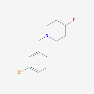 1-[(3-Bromophenyl)methyl]-4-fluoropiperidine