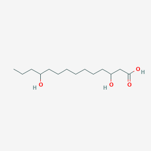 molecular formula C14H28O4 B14158337 3,11-Dihydroxy myristoic acid CAS No. 36138-54-2