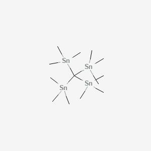 molecular formula C13H36Sn4 B14158360 Stannane, methanetetrayltetrakis[trimethyl- CAS No. 56177-41-4