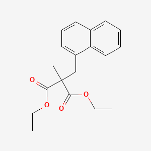 molecular formula C19H22O4 B14158409 Diethyl methyl(naphthalen-1-ylmethyl)propanedioate CAS No. 4512-62-3