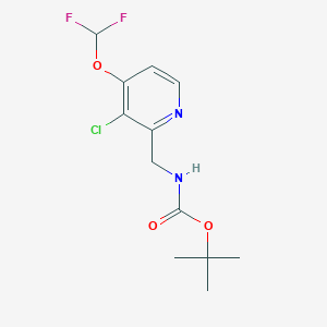 Tert-butyl ((3-chloro-4-(difluoromethoxy)pyridin-2-yl)methyl)carbamate