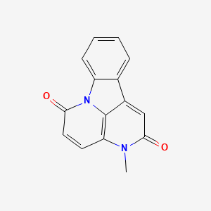 molecular formula C15H10N2O2 B14158422 3-Methyl-6H-indolo[3,2,1-de][1,5]naphthyridin-2,6-dione CAS No. 82652-21-9