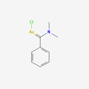 molecular formula C9H11AuClN B14158446 Chloro[(dimethylamino)(phenyl)methylidene]gold CAS No. 78240-55-8