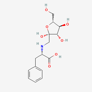 molecular formula C15H21NO7 B14158462 N-(1-Deoxy-beta-D-fructofuranos-1-yl)-L-phenylalanine CAS No. 87251-83-0