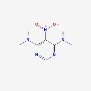 molecular formula C6H9N5O2 B14158522 N4,N6-dimethyl-5-nitropyrimidine-4,6-diamine CAS No. 6964-30-3