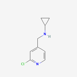 molecular formula C9H11ClN2 B1415853 N-[(2-chloropyridin-4-yl)methyl]cyclopropanamine CAS No. 2000855-31-0