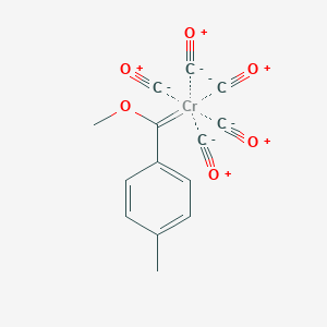 molecular formula C14H10CrO6 B14158580 Chromium,pentacarbonyl(methoxy(4-methylphenyl)methylene)- CAS No. 29160-36-9