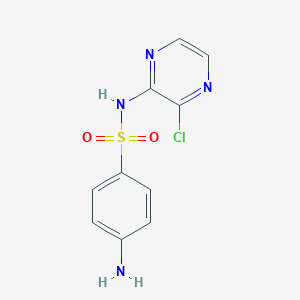 molecular formula C10H9ClN4O2S B141586 4-amino-N-(3-chloropyrazin-2-yl)benzenesulfonamide CAS No. 14423-79-1