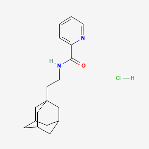 molecular formula C18H25ClN2O B14158602 Picolinamide, N-(2-(1-adamantyl)ethyl)-, hydrochloride CAS No. 61876-34-4