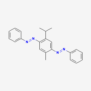 molecular formula C22H22N4 B14158615 Diazene, 1-[2-methyl-5-(1-methylethyl)-4-(2-phenyldiazenyl)phenyl]-2-phenyl- CAS No. 4607-61-8