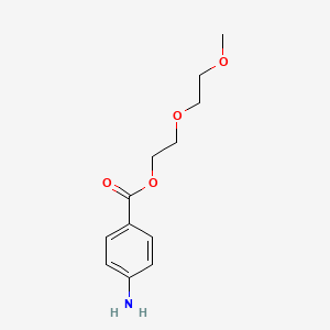 molecular formula C12H17NO4 B14158646 Ethanol, 2-(2-methoxyethoxy)-, 4-aminobenzoate CAS No. 49744-35-6