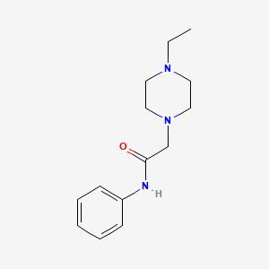 molecular formula C14H21N3O B14158720 2-(4-ethylpiperazin-1-yl)-N-phenylacetamide CAS No. 5495-81-8
