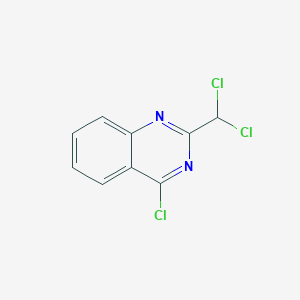 molecular formula C9H5Cl3N2 B14158736 4-Chloro-2-(dichloromethyl)quinazoline CAS No. 88203-16-1