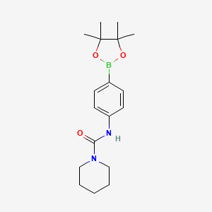 N-(4-(4,4,5,5-tetramethyl-1,3,2-dioxaborolan-2-yl)phenyl)piperidine-1-carboxamide