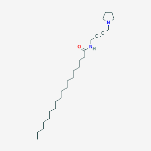 molecular formula C26H48N2O B14158805 N-(4-pyrrolidin-1-ylbut-2-ynyl)octadecanamide CAS No. 14074-91-0