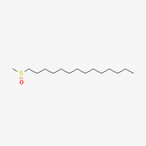molecular formula C15H32OS B14158824 Sulfoxide, methyl tetradecyl CAS No. 3079-31-0