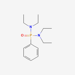molecular formula C14H25N2OP B14158853 Phosphonic diamide, N,N,N',N'-tetraethyl-P-phenyl- CAS No. 4519-35-1