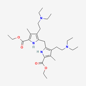 molecular formula C29H48N4O4 B14158855 diethyl 5,5'-methanediylbis{4-[2-(diethylamino)ethyl]-3-methyl-1H-pyrrole-2-carboxylate} CAS No. 97075-72-4