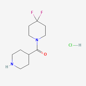 4,4-Difluoro-1-(piperidine-4-carbonyl)piperidine hydrochloride