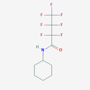 molecular formula C10H12F7NO B14158874 N-cyclohexyl-2,2,3,3,4,4,4-heptafluorobutanamide CAS No. 56663-38-8