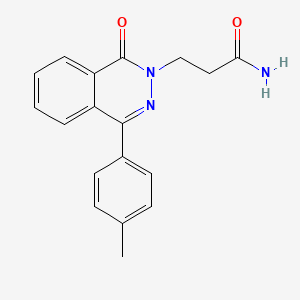 molecular formula C18H17N3O2 B14158876 3-[4-(4-methylphenyl)-1-oxophthalazin-2(1H)-yl]propanamide CAS No. 736966-62-4