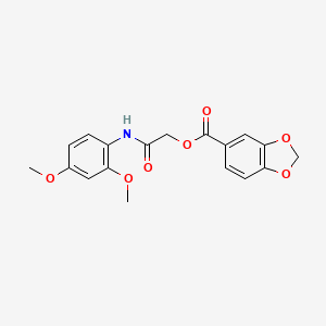 molecular formula C18H17NO7 B14158877 [2-(2,4-Dimethoxyanilino)-2-oxoethyl] 1,3-benzodioxole-5-carboxylate CAS No. 721433-75-6