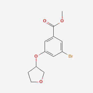 Methyl 3-bromo-5-(oxolan-3-yloxy)benzoate