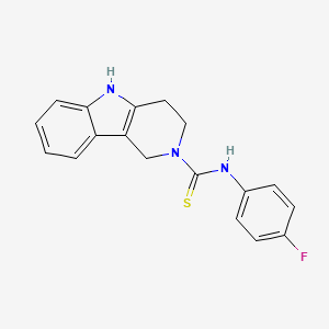molecular formula C18H16FN3S B14158889 N-(4-fluorophenyl)-1,3,4,5-tetrahydropyrido[4,3-b]indole-2-carbothioamide CAS No. 488715-58-8