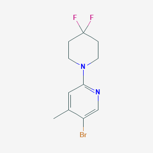 5'-Bromo-4,4-difluoro-4'-methyl-3,4,5,6-tetrahydro-2H-[1,2']bipyridinyl
