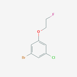 molecular formula C8H7BrClFO B1415893 1-Bromo-3-chloro-5-(2-fluoroethoxy)benzene CAS No. 1996767-02-2