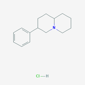molecular formula C15H22ClN B14158946 3-Phenylquinolizidine hydrochloride CAS No. 63716-75-6