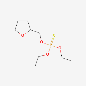 molecular formula C9H19O4PS B14158958 Phosphorothioic acid, O,O-diethyl O-tetrahydrofurfuryl ester CAS No. 3513-92-6