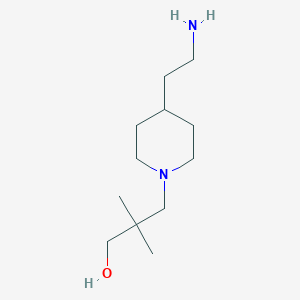 3-[4-(2-Aminoethyl)piperidin-1-yl]-2,2-dimethylpropan-1-ol