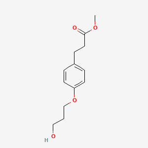 molecular formula C13H18O4 B1415900 Methyl 3-[4-(3-hydroxypropoxy)phenyl]propanoate CAS No. 1393448-28-6