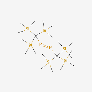 molecular formula C20H54P2Si6 B14159008 Diphosphene, bis(tris(trimethylsilyl)methyl)- CAS No. 86120-22-1