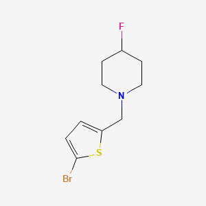1-[(5-Bromothiophen-2-yl)methyl]-4-fluoropiperidine