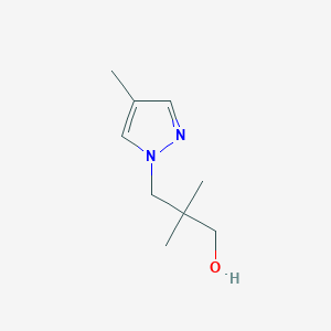 2,2-Dimethyl-3-(4-methylpyrazol-1-yl)-propan-1-ol