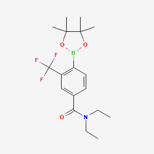 N,N-Diethyl-4-(4,4,5,5-tetramethyl-[1,3,2]dioxaborolan-2-yl)-3-trifluoromethylbenzamide