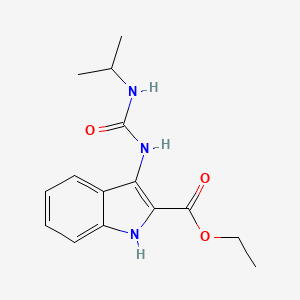 molecular formula C15H19N3O3 B14159100 ethyl 3-(propan-2-ylcarbamoylamino)-1H-indole-2-carboxylate CAS No. 488842-19-9