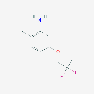 molecular formula C10H13F2NO B1415911 5-(2,2-Difluoropropoxy)-2-methylphenylamine CAS No. 2167997-69-3