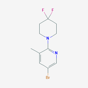 5'-Bromo-4,4-difluoro-3'-methyl-3,4,5,6-tetrahydro-2H-[1,2']bipyridinyl