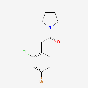 2-(4-Bromo-2-chlorophenyl)-1-pyrrolidin-1-yl-ethanone