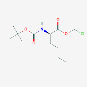 (R)-chloromethyl 2-((tert-butoxycarbonyl)amino)hexanoate