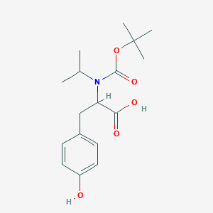 3-(4-Hydroxyphenyl)-2-[(2-methylpropan-2-yl)oxycarbonyl-propan-2-ylamino]propanoic acid