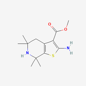 Methyl 2-amino-5,5,7,7-tetramethyl-4,5,6,7-tetrahydrothieno[2,3-c]pyridine-3-carboxylate