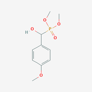 molecular formula C10H15O5P B14159260 Dimethyl (hydroxy(4-methoxyphenyl)methyl)phosphonate CAS No. 6329-54-0