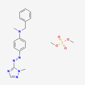 molecular formula C17H18N6.C2H6O4S<br>C19H24N6O4S B14159288 Einecs 263-444-6 CAS No. 62163-53-5
