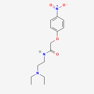 molecular formula C14H21N3O4 B14159291 N-[2-(diethylamino)ethyl]-2-(4-nitrophenoxy)acetamide CAS No. 19076-88-1